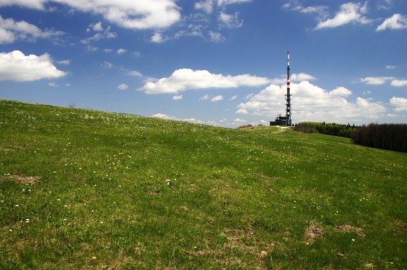 Televizní vysílač na Velké Javorině (13. 5. 2005), foto © Z. Podešva